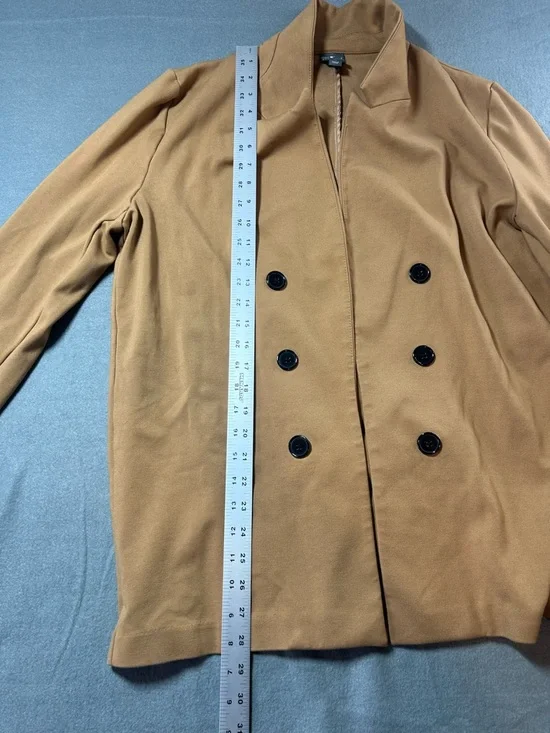 Worthington Tan Double-Breasted Trench Coat - Picture 13 of 14